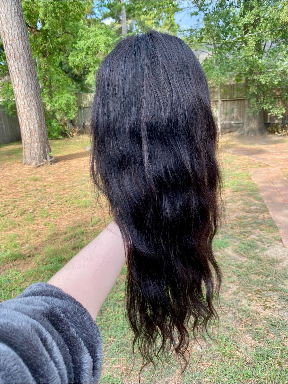 Black 26” Human Hair 13x6” Lace Front Wig
